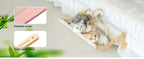 MEWOOFUN Cat Window Perch Lounge Mount Hammock Window Seat Bed Shelves for Indoor Cats No Drilling No Suction Cup