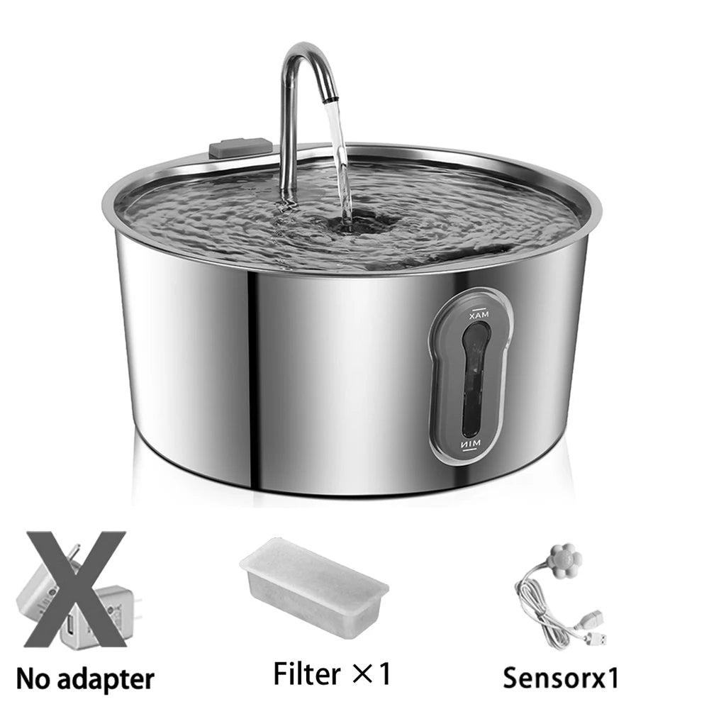 4L Automatic Cat Water Fountain,Intelligent Pet Water Dispenser With Filter,Drinking Fountain For Cat Dog,Ultra Quiet Water Pump