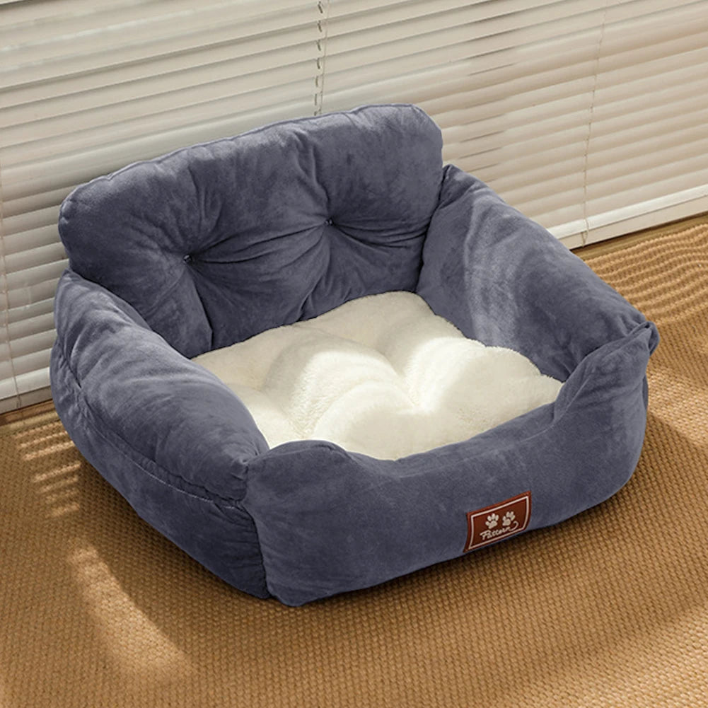Tieker Car Pet Seat Dog Car Seat Bed Car Pet Bed with Storage Bag and Adjustable Shoulder Straps for Small and Medium Pets