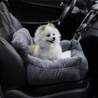Tieker Car Pet Seat Dog Car Seat Bed Car Pet Bed with Storage Bag and Adjustable Shoulder Straps for Small and Medium Pets