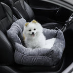 Tieker Car Pet Seat Dog Car Seat Bed Car Pet Bed with Storage Bag and Adjustable Shoulder Straps for Small and Medium Pets