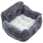 Tieker Car Pet Seat Dog Car Seat Bed Car Pet Bed with Storage Bag and Adjustable Shoulder Straps for Small and Medium Pets